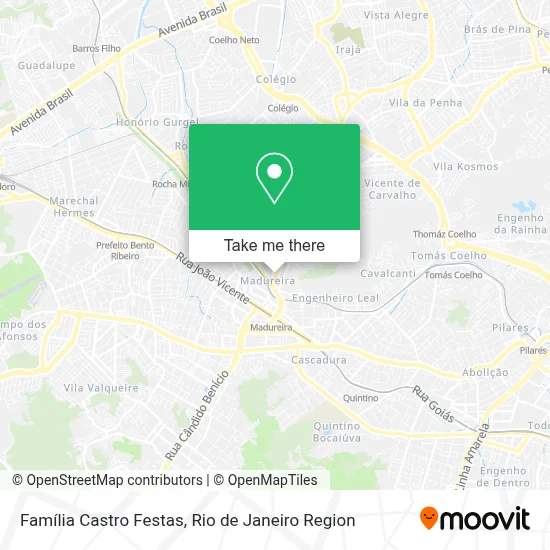 Família Castro Festas map