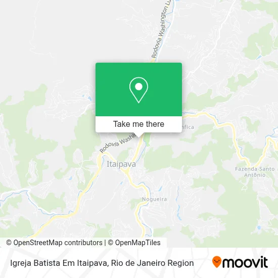 Igreja Batista Em Itaipava map
