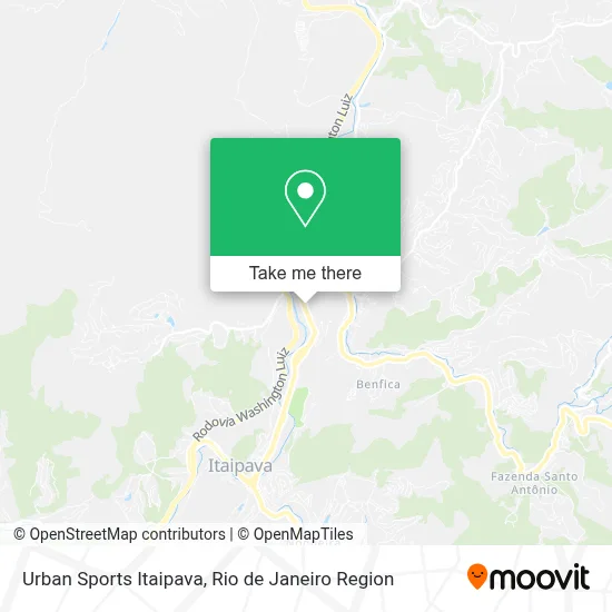 Urban Sports Itaipava map