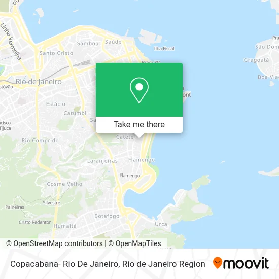 Copacabana- Rio De Janeiro map