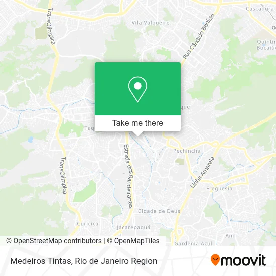Medeiros Tintas map