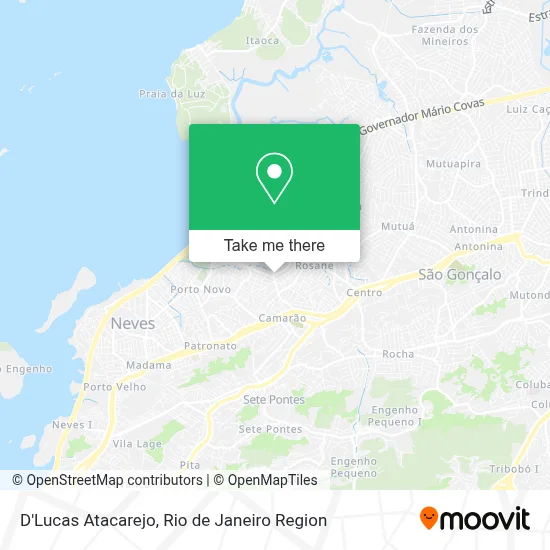 D'Lucas Atacarejo map