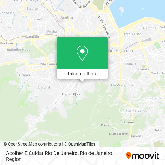 Acolher E Cuidar Rio De Janeiro map