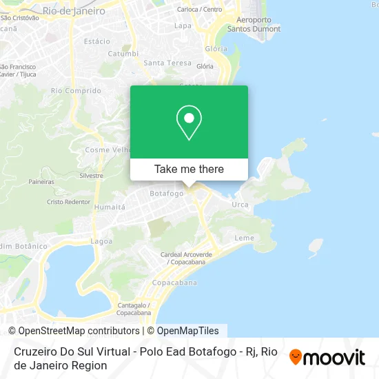 Cruzeiro Do Sul Virtual - Polo Ead Botafogo - Rj map