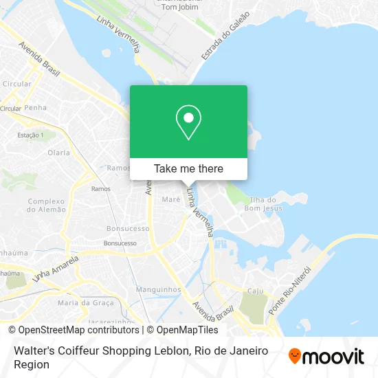 Walter's Coiffeur Shopping Leblon map