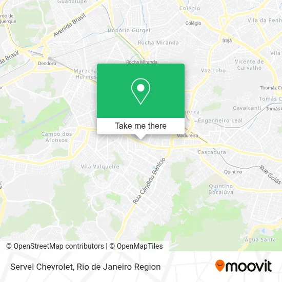 Servel Chevrolet map