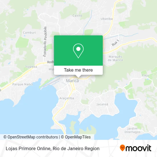 Lojas Primore Online map