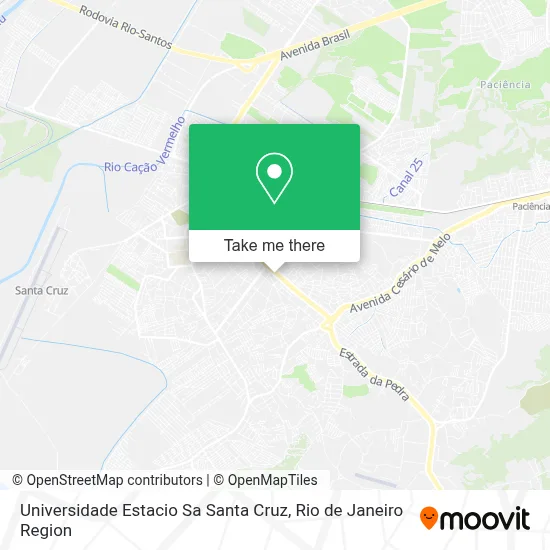 Universidade Estacio Sa Santa Cruz map