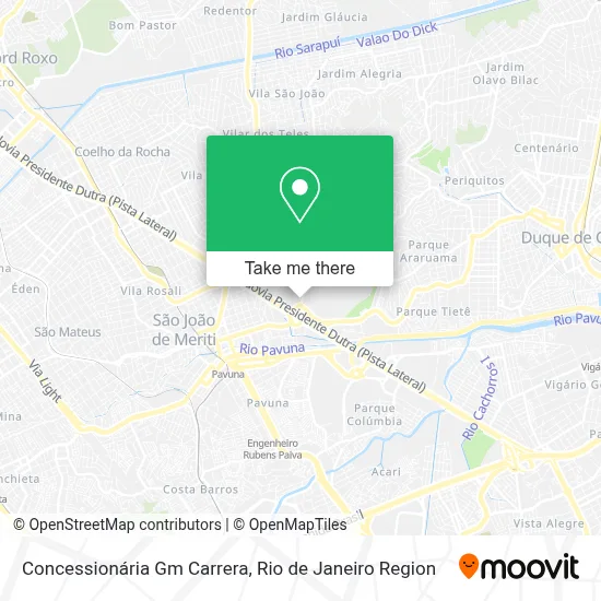 Concessionária Gm Carrera map