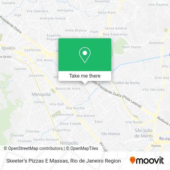 Skeeter's Pizzas E Massas map