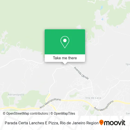Parada Certa Lanches E Pizza map