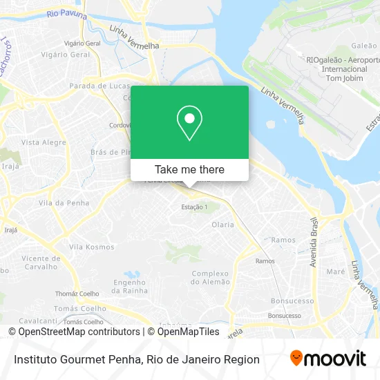 Instituto Gourmet Penha map