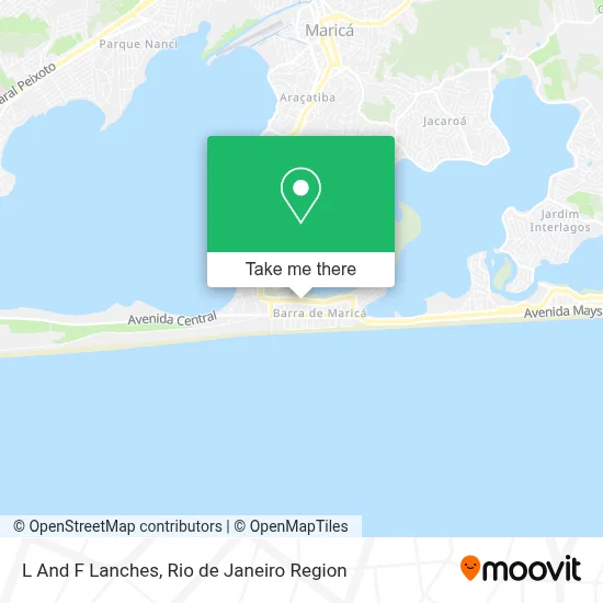 L And F Lanches map