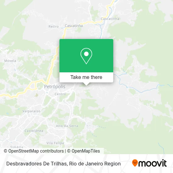 Desbravadores De Trilhas map