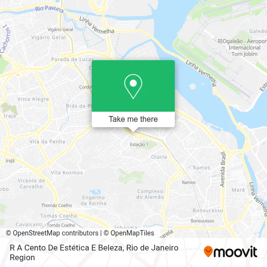 R A Cento De Estética E Beleza map