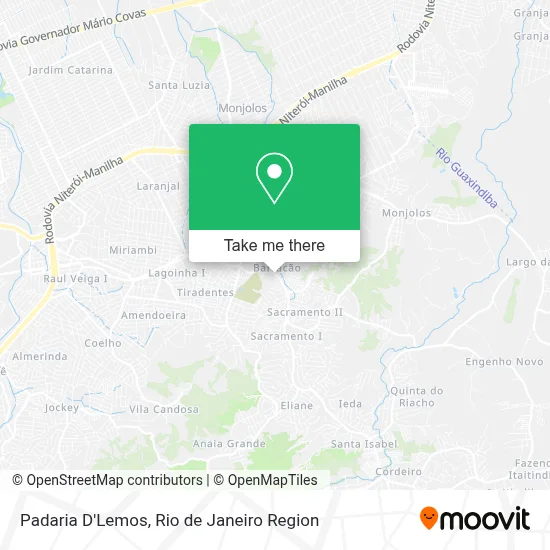 Padaria D'Lemos map