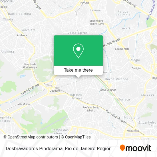 Desbravadores Pindorama map