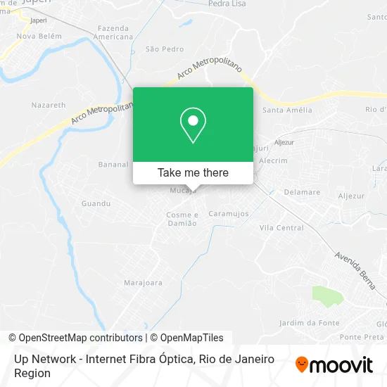 Up Network - Internet Fibra Óptica map