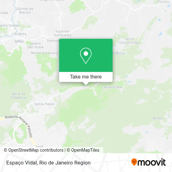 Espaço Vidal map