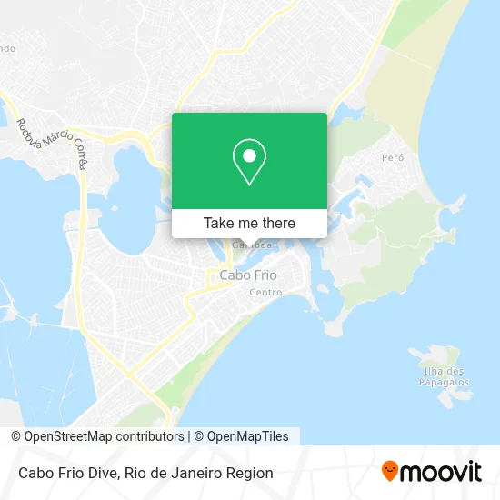 Cabo Frio Dive map