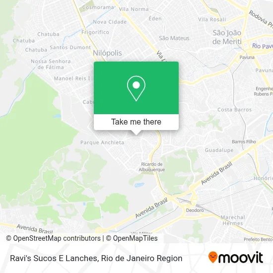 Ravi's Sucos E Lanches map