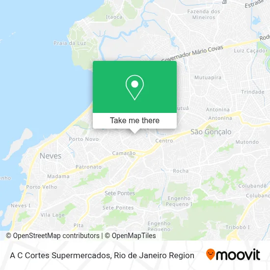 A C Cortes Supermercados map