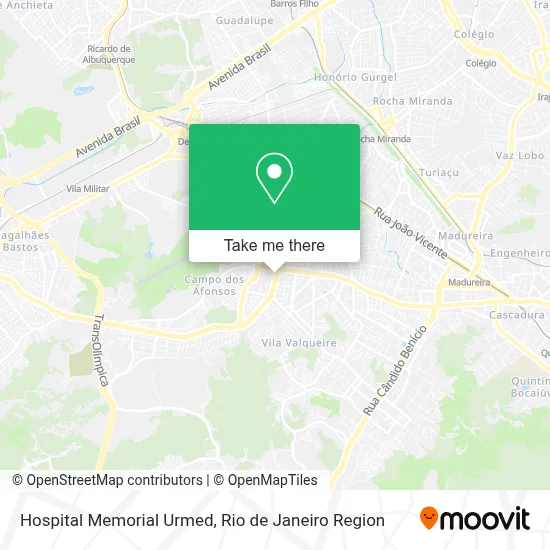 Hospital Memorial Urmed map