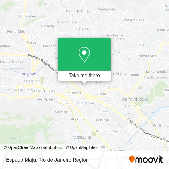 Espaço Maju map