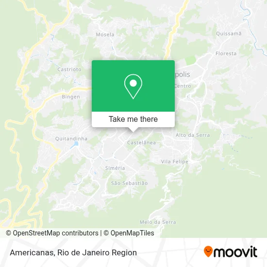 Americanas map