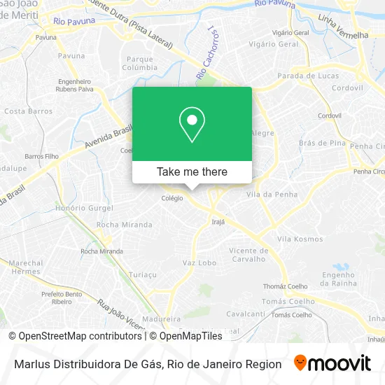 Marlus Distribuidora De Gás map