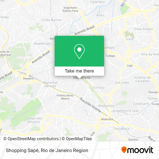 Shopping Sapê map
