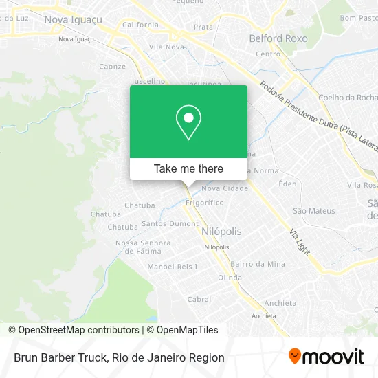 Brun Barber Truck map