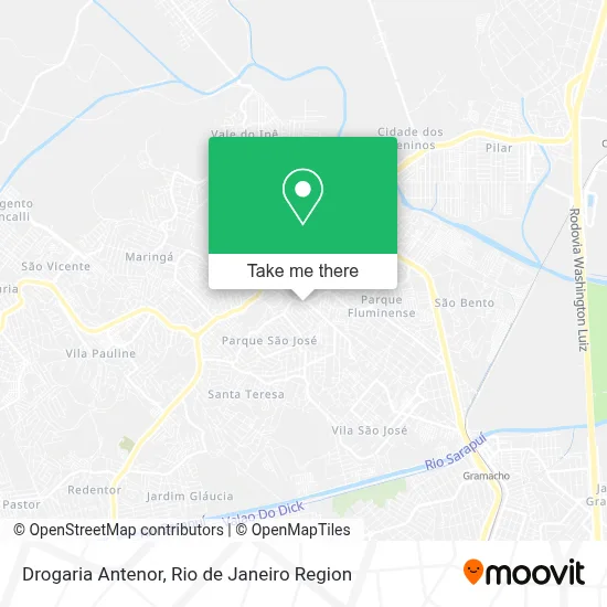 Drogaria Antenor map