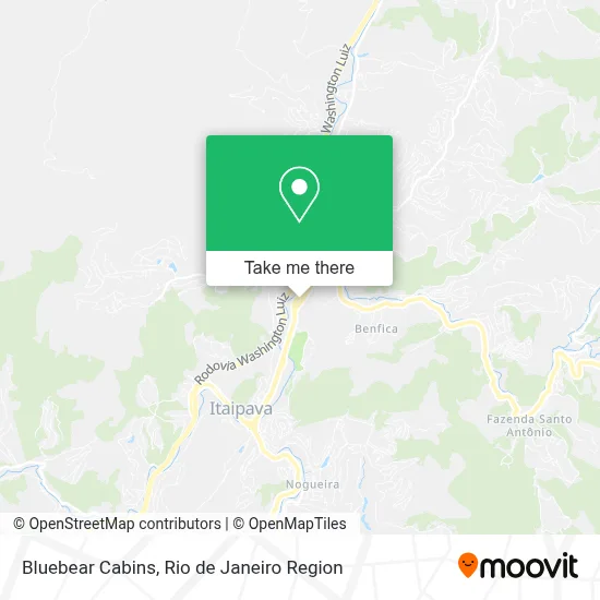 Bluebear Cabins map