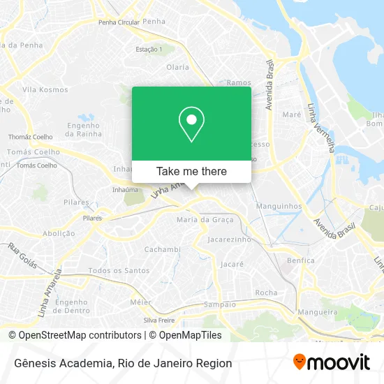 Gênesis Academia map