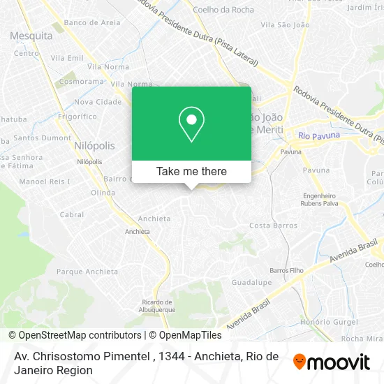 Av. Chrisostomo Pimentel , 1344 - Anchieta map
