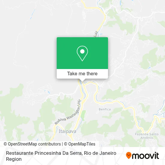 Restaurante Princesinha Da Serra map