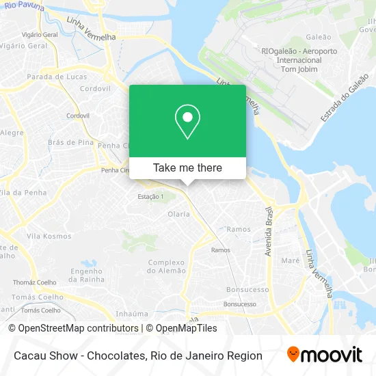 Cacau Show - Chocolates map