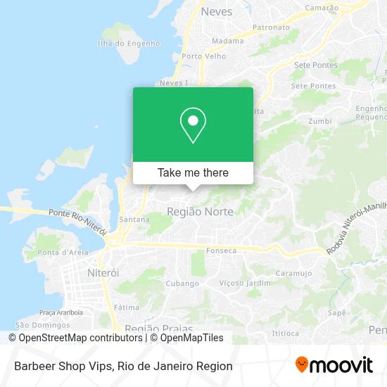 Barbeer Shop Vips map