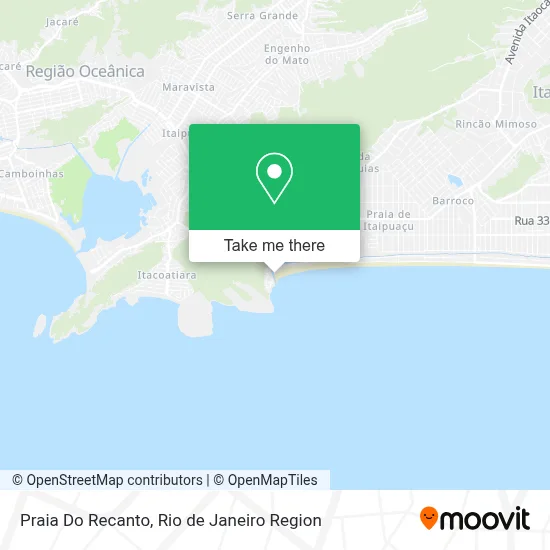 Praia Do Recanto map