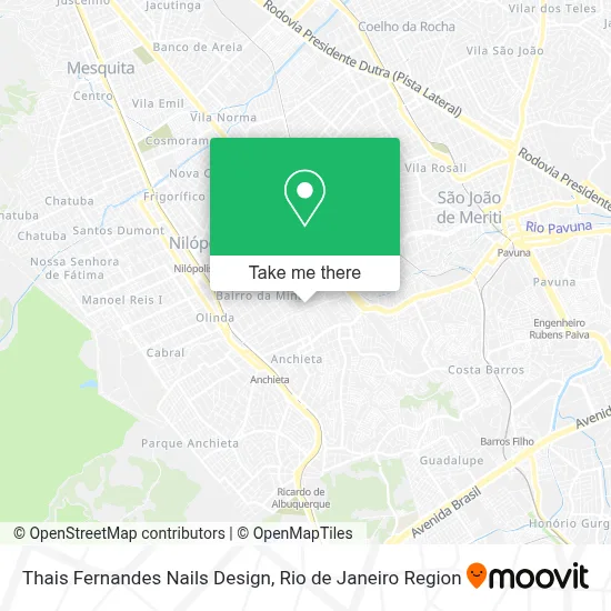 Thais Fernandes Nails Design map