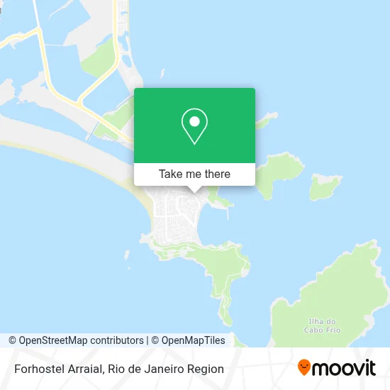 Forhostel Arraial map