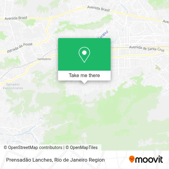 Prensadão Lanches map