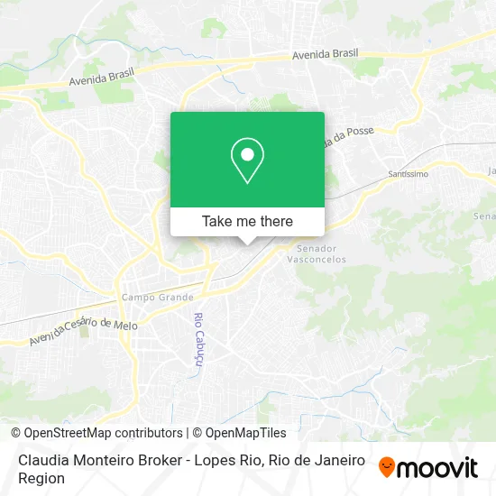 Claudia Monteiro Broker - Lopes Rio map