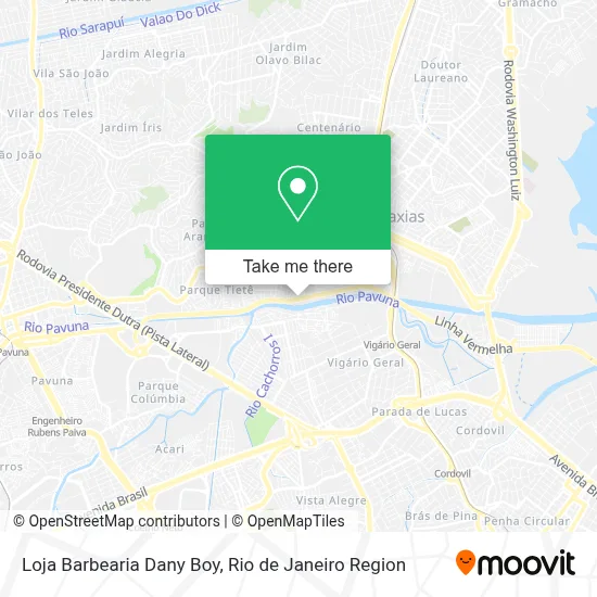Loja Barbearia Dany Boy map