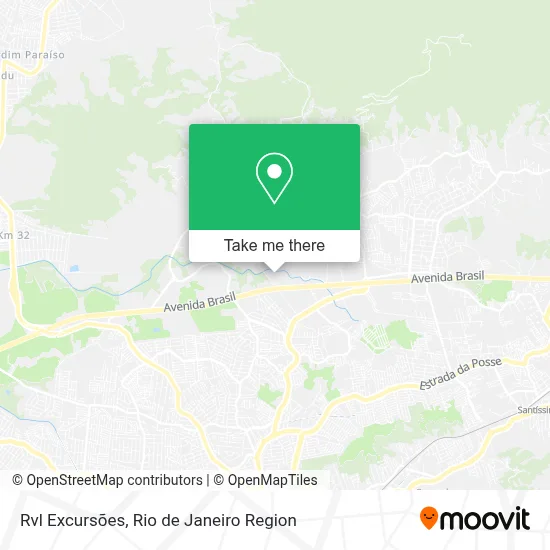 Rvl Excursões map