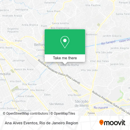 Ana Alves Eventos map