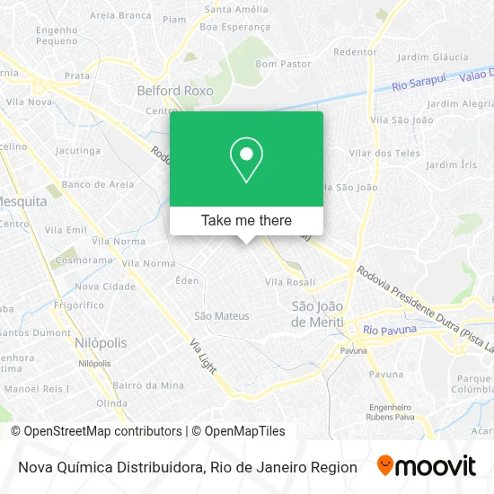 Nova Química Distribuidora map