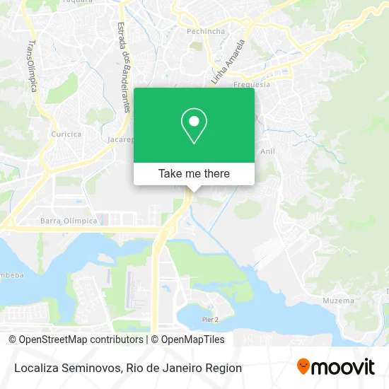 Localiza Seminovos map