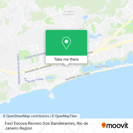 Fast Escova Recreio Dos Bandeirantes map